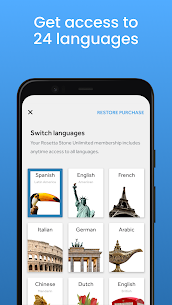 Rosetta Stone: Learn, Practice تطبيق تعلم اللغات مجانا 3